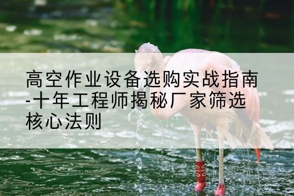 兴宾剪叉式升降机厂家-高空作业设备选购实战指南-十年工程师揭秘厂家筛选核心法则